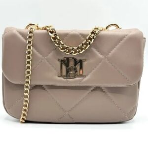 Badgley Mischka quilted crossbody with gold hardware and chain. NWT $149